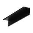Topmet CABI12 DUO sarokba illeszthető LED profil fekete színben