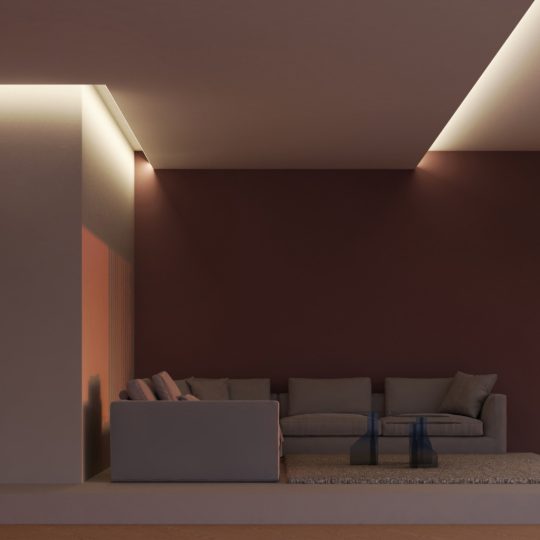 Topmet LED profil GLOW12 UP A1C eloxált