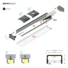 Topmet UNI14 LED profil eloxalt aluminium változatban