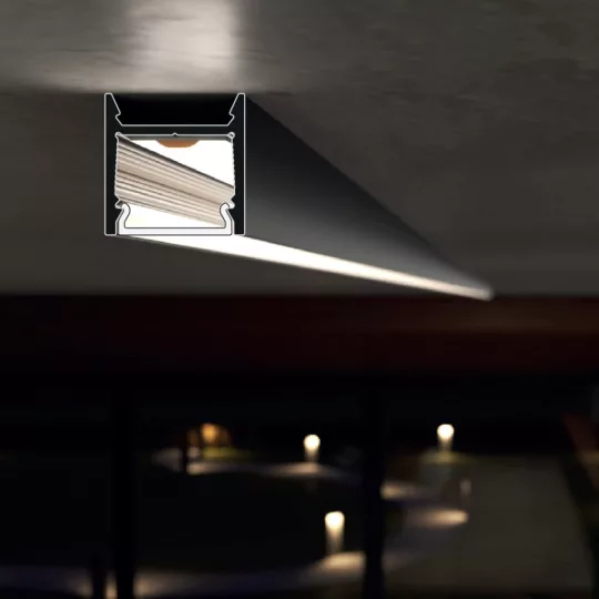 Topmet LEVEL12 LED profil natur aluminium