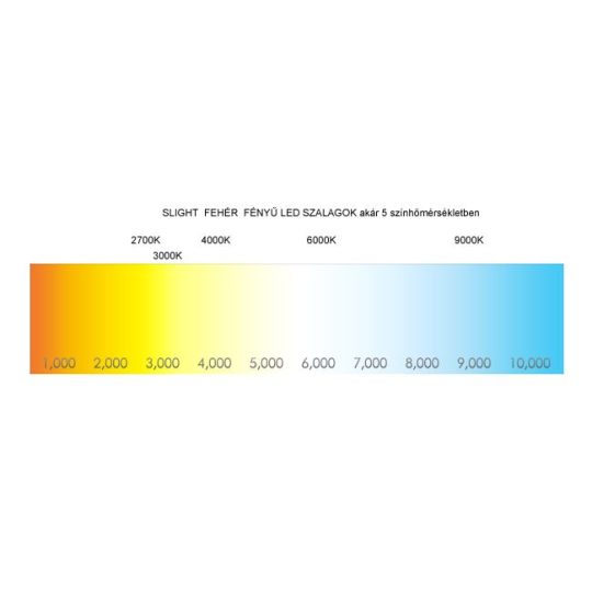 SL-3528WN120 S-LIGHTLED szalag 120LED/m 600lm/m IP20 beltéri 12V 6000K