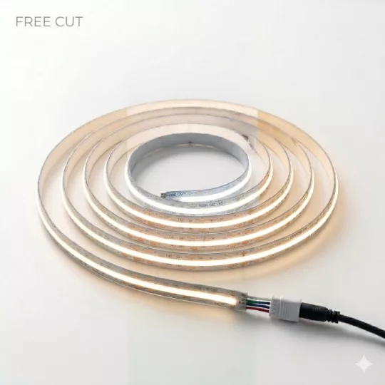 SL-528-FFCOB S-LIGHTLED Free Cut COB szalag 528LED/m 1000lm/m IP20 beltéri 12V 4000K CRI90 5 méter