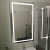 LED tükör négyzet 80x100 cm körben világító