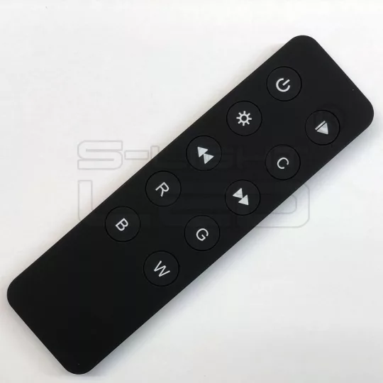 LED SL-2839WK RGBW LED vezérlő távszabályzó fekete /1009FA/
