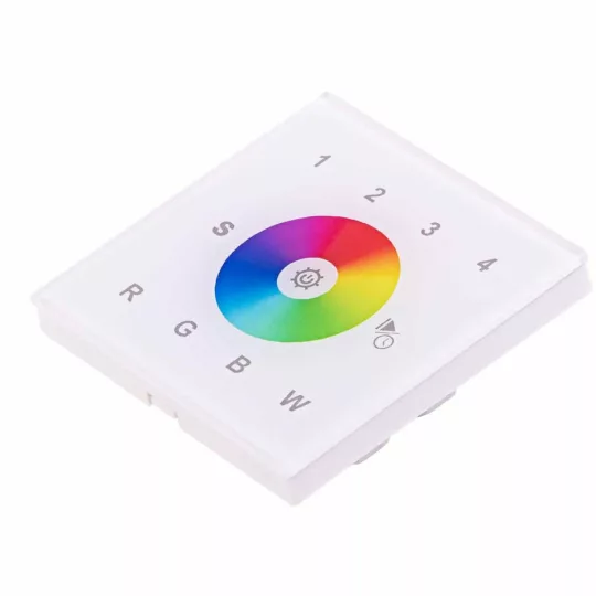 LED SL-2820W/AC  érintőpaneles fali RGBW RF LED vezérlő fehér AC 230