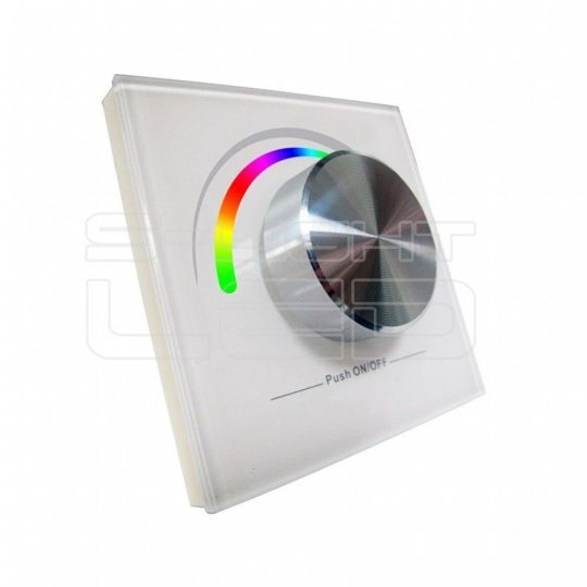 LED SL-2836E-W  forgógombos fehér fali RGB LED vezérlő vezeték nélküli