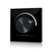 SL-2836R LED dimmer távszabályzó fali forgógombos fekete