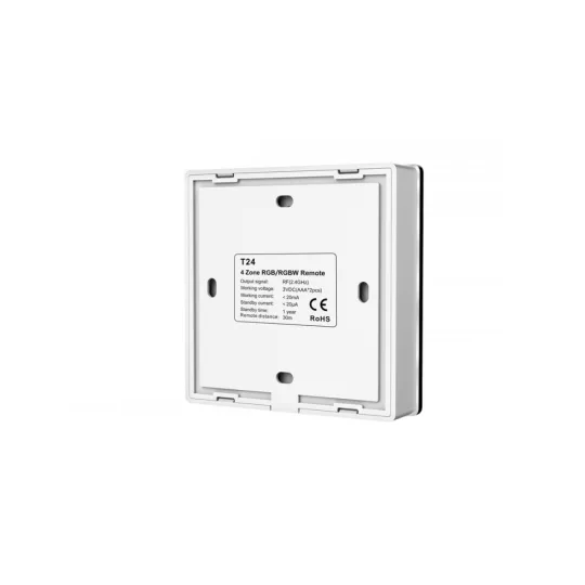 SL-SK T24 RGB/RGBW LED távszabályzó fali  RF fekete