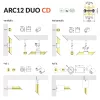Topmet ARC12 DUO hajlítható LED profil natur alu