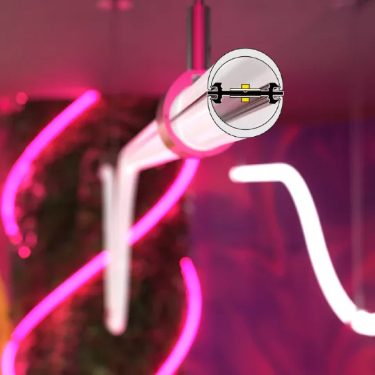 Topmet ARC12 DUO hajlítható LED profil natur alu