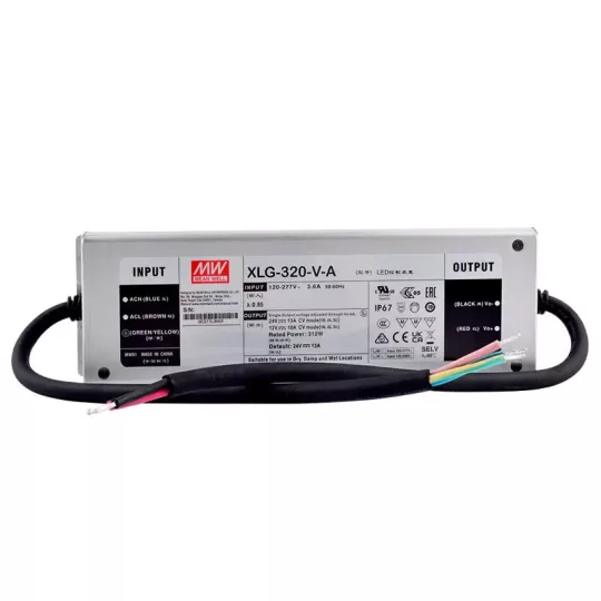 MEANWELL 320W XLG-320 -12/24V  LED tápegység IP67