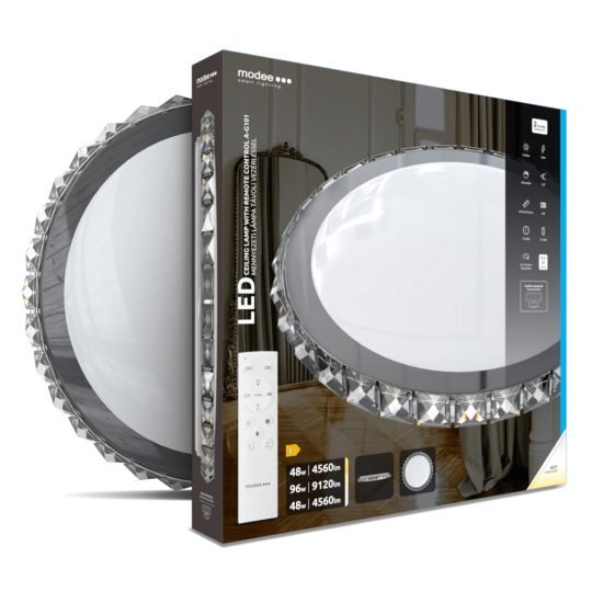 Modee Mennyezeti LED Lámpa 2x48W 3CCT D510x75mm + rem. A-G101 (9120 lumen)