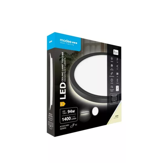 Modee Mennyezeti LED Lámpa TS012-BR Kerek 12W 4000K D190x28mm (1400 lumen) ERP