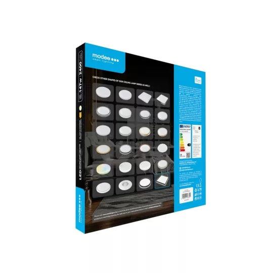 Modee Mennyezeti LED TS018-BS Négyzet 18W 4000K 293x293x28mm (2400 lumen) ERP