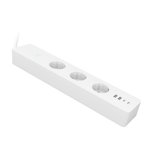 Modee Smart Elosztó (Tuya Wi-Fi) 3 dugalj+ 4 USB, fogyasztásmérő funkcióval     