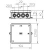OBO kötődoboz 100x100 A14 IP55 2000378