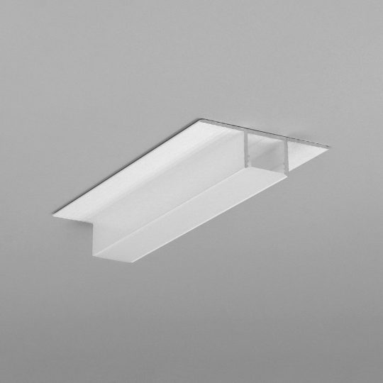 Topmet PLANE14 IN gipszkarton LED profil fehér színű változatban