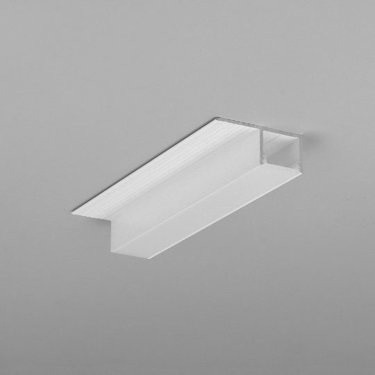 Topmet PLANE14 SIDE gipszkarton LED profil fehér színben