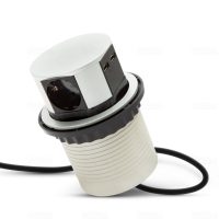 STILO 3X230V+2XUSB beépíthető elosztó kerek STI1625