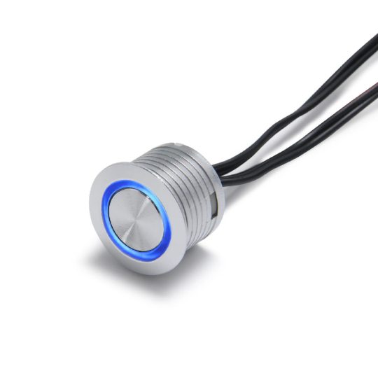 LED kapcsoló SL-TD008 12/24V 4A dimmer touch kék jelzőfénnyel