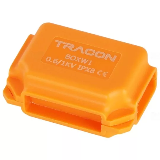 Tracon BOXW1 vízálló műanyag doboz IPX8 narancssárga