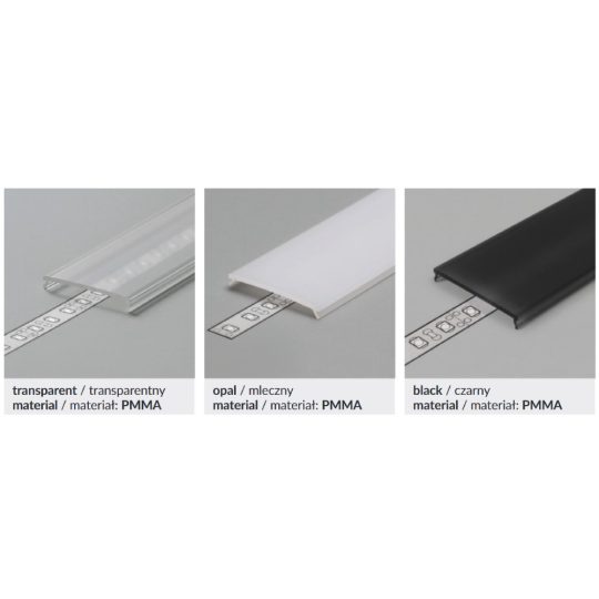  LED profil VARIO C9 IRM click fedél 20m tekercs opál ROLL