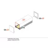 LED profil VARIO30-01 ACDE-9/TY 2000mm fehér