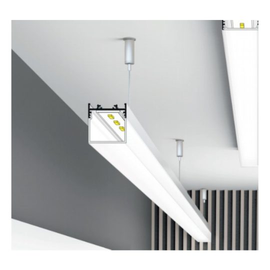 LED profil VARIO30-01 ACDE-9/TY 2000mm eloxált