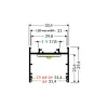 LED profil VARIO30-02 ACDE-9/TY 2000mm fehér