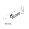 LED profil VARIO30-02 ACDE-9/TY 2000mm fehér