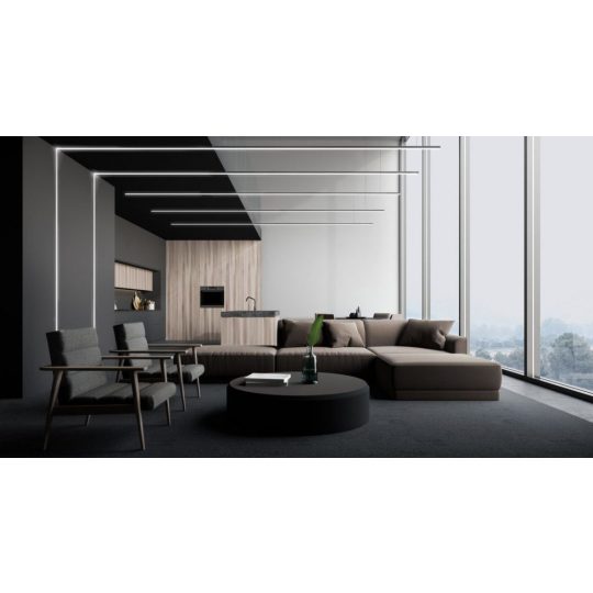 LED profil VARIO30-02 ACDE-9/TY 3000mm fekete