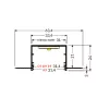 LED profil VARIO30-05 ACDE-9  3000mm eloxált