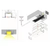 LED profil VARIO30-05 ACDE-9  3000mm eloxált