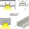 LED profil VARIO30-06 ACDE-9/U9 2000mm fehér