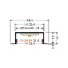 LED profil VARIO30-06 ACDE-9/U9 2000mm fekete