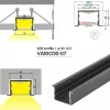 LED profil VARIO30-07 ACDE-9 2000mm fekete