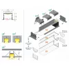 LED profil VARIO30-07 ACDE-9 2000mm fekete