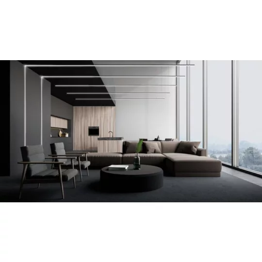 LED profil VARIO30-07 ACDE-9 2000mm fekete