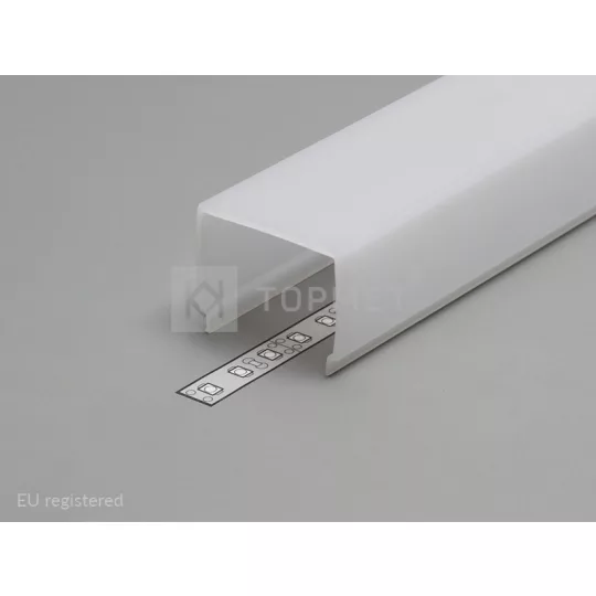 LED profil VARIO E9 click fedél 2000mm opál