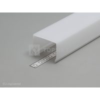 LED profil VARIO E9 click fedél 4000mm opál