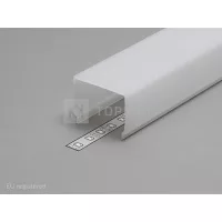LED profil VARIO E9 click fedél 4000mm opál