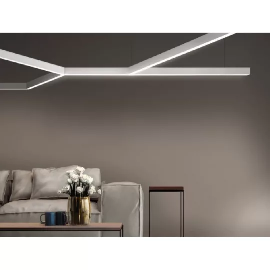 LED profil VARIO30-02 sarokidom síkban forduló 60°-os (fekete)
