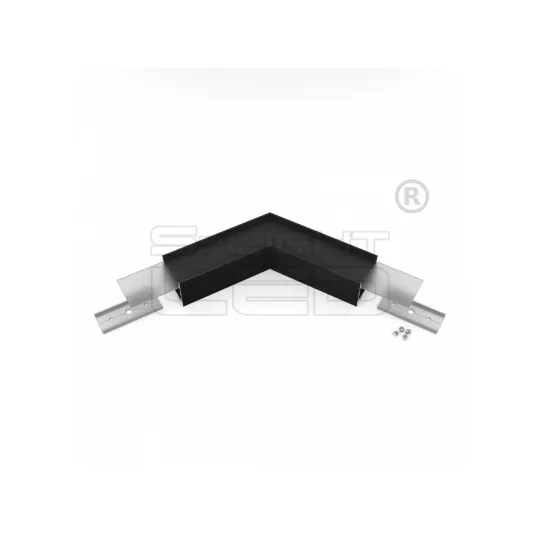 LED profil VARIO30-02 sarokidom síkban forduló 120°-os (fekete)