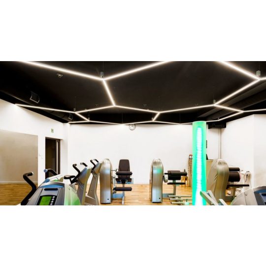 LED profil VARIO30-02 sarokidom térben forduló 270°-os (eloxált)