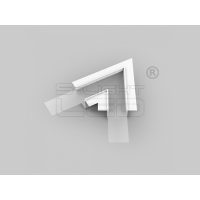   LED profil VARIO30-05 sarokidom síkban forduló 60°-os (fehér)