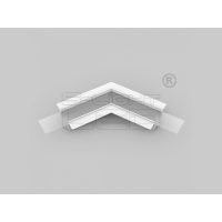   LED profil VARIO30-05 sarokidom síkban forduló 120°-os (fehér)