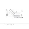 LED profil VARIO30-05 sarokidom síkban forduló 135°-os (eloxált)