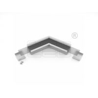   LED profil VARIO30-07 sarokidom síkban forduló 120°-os (eloxált)