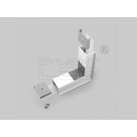   LED profil VARIO30-07 külső sarokidom térben forduló 270°-os (fehér)