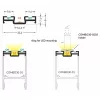LED profil COMBO30-03 C4/Q9 2000 natúr alu